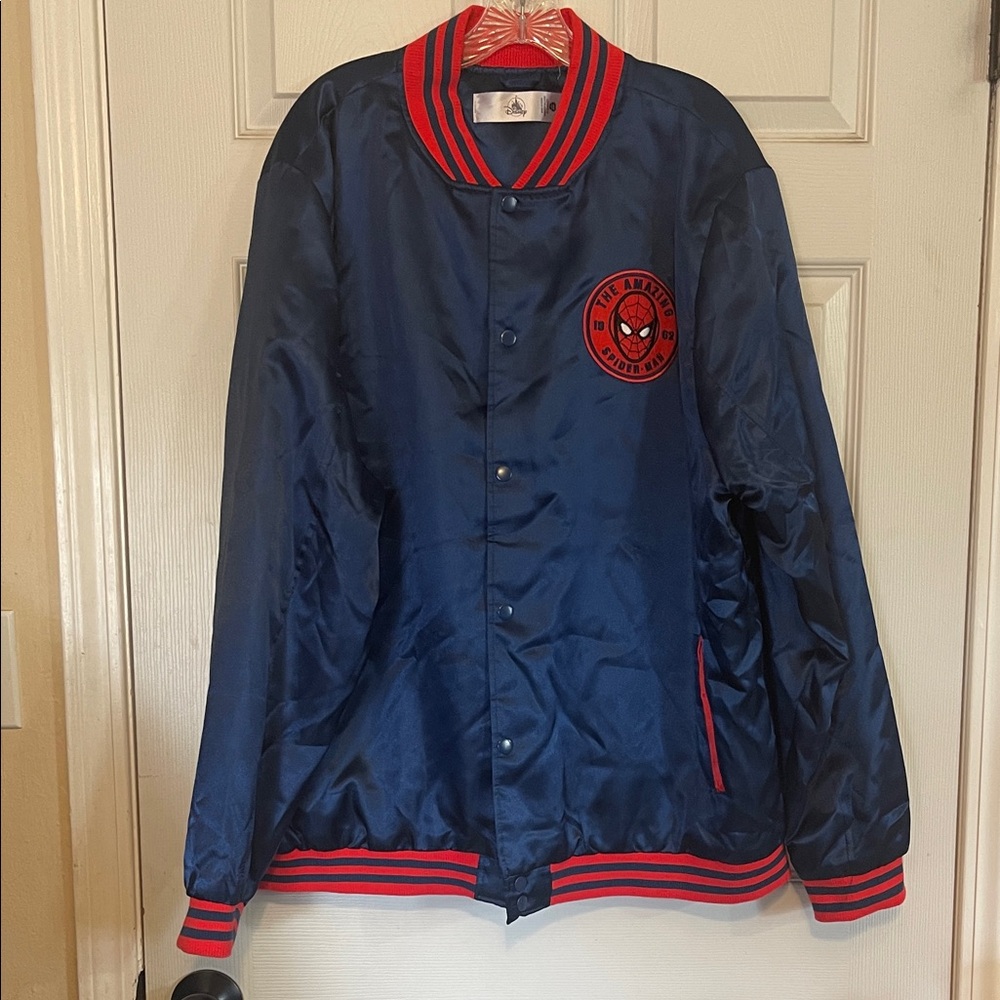 Disney Marvel Spiderman Men's Bomber Satin Jacket